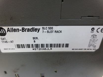 ALLEN-BRADLEY 1746-P2 SLC500 POWER SUPPLY + 1746-A7 7-SLOT RACK