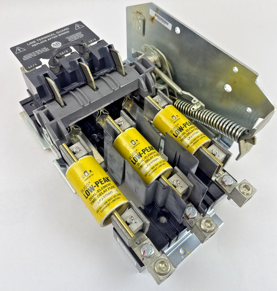 ALLEN BRADLEY 1494V-DS200 SER.D DISCONN SWITCH W/ 1494V-FS200 SER.D W/LPJ175SP1