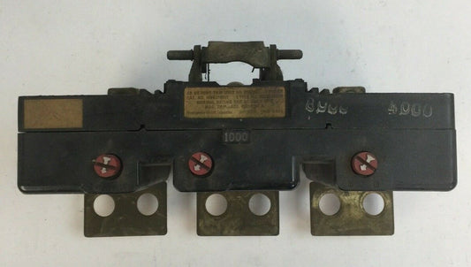 WESTINGHOUSE HNB31000T TRIP UNIT 1000AMP 3POLE 371D589G28