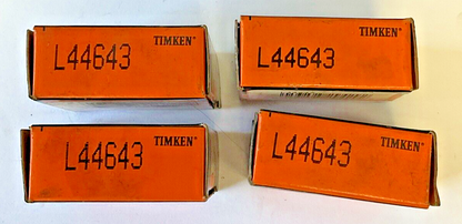 TIMKEN L44643 TAPPERED ROLLER BEARINGS ***LOTOF4***