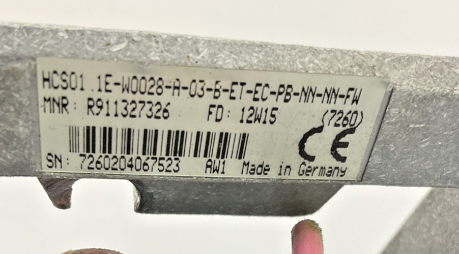 REXROTH HCS01.1E-W0028-A-03-B-ET-EC-PB-NN-NN-FW SERVO DRIVE 24VDC