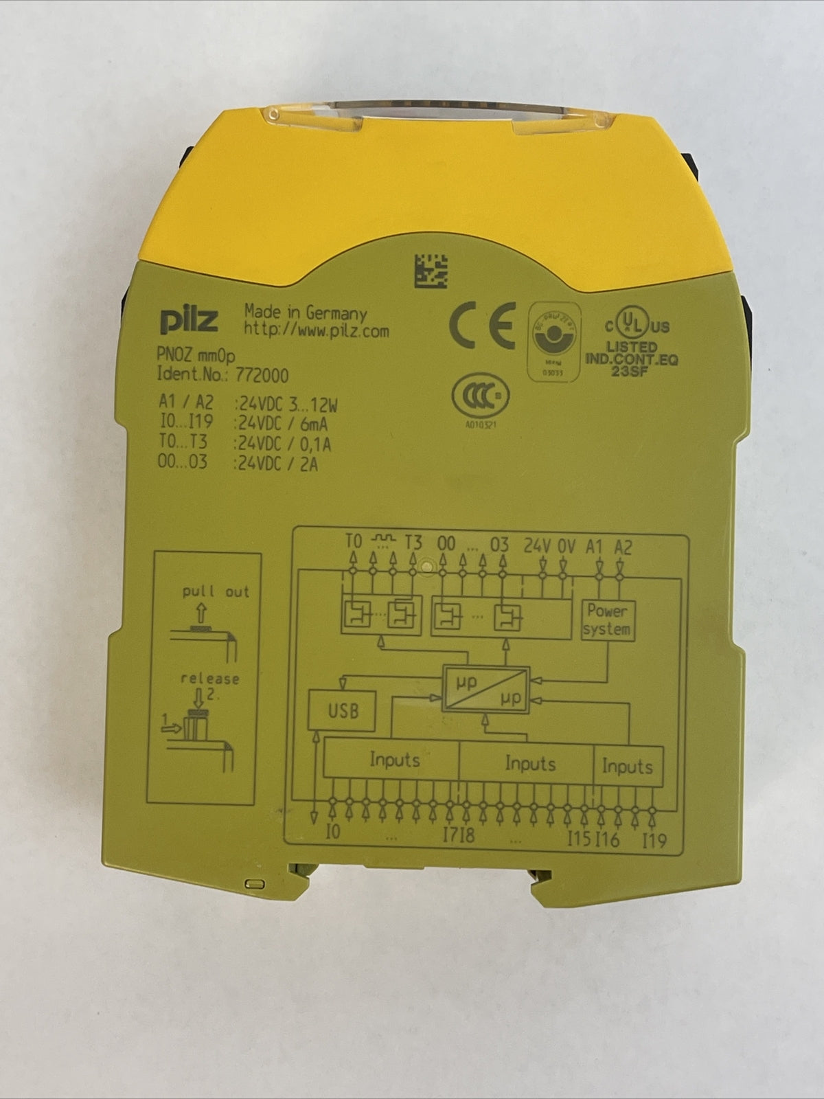 PILZ MM0P SAFETY RELAY 24VDC