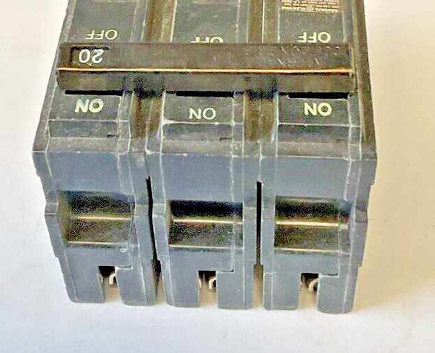 GENERAL ELECTRIC THQL32020 CIRCUIT BREAKER 20A 3POLE 240VAC