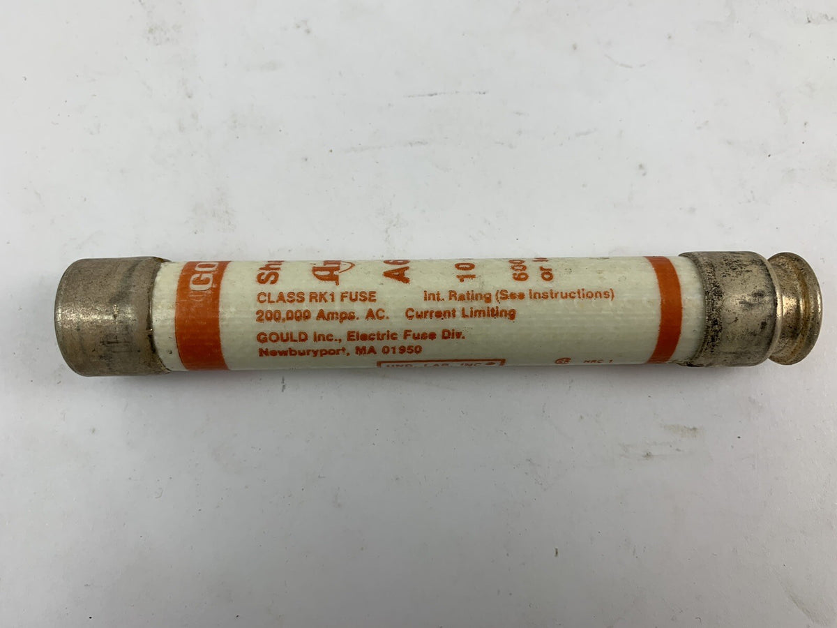 Gould Shawmut Amp-trap A6K10R 10A 600V Fuse "Lot of 10"