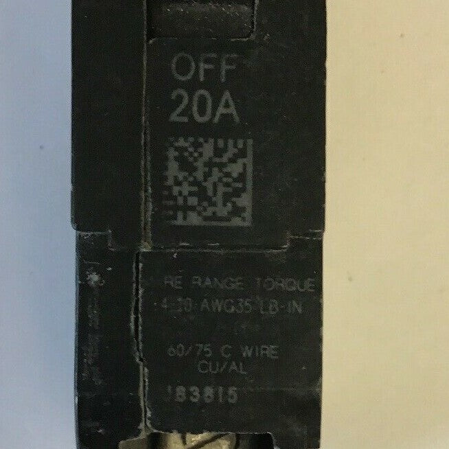 GE TEY120 1POLE 20 20AMP CIRCUIT BREAKER 277VAC/125VDC 65ka***(LOTOF10)***