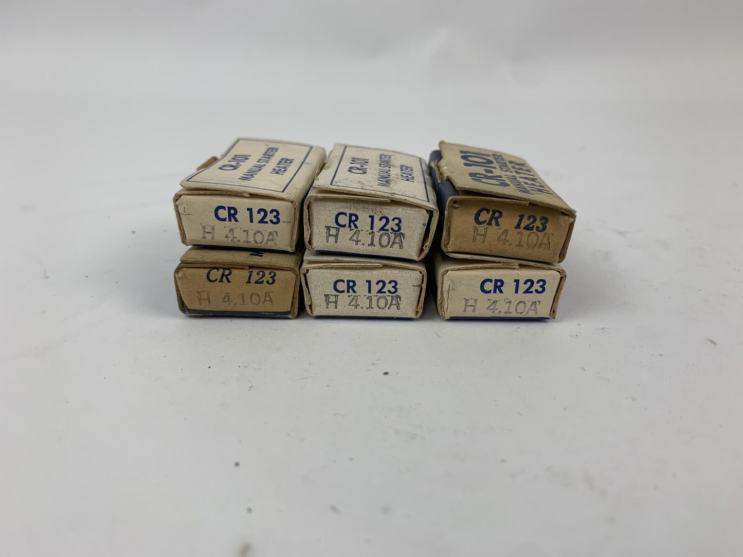 General Electric CR123 H4.10A Manual Starter Heater "Lot of 6"