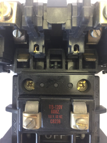 ALLEN BRADLEY 500L-BOJ94 AC LIGHTING CONTACTOR 30AMP 599-P01A CB236 COIL 115-120