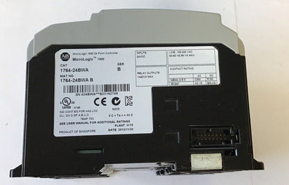 ALLEN BRADLEY 1764-24BWA 24 POINT CONTROLLER SER.B 24VDC 240VAC