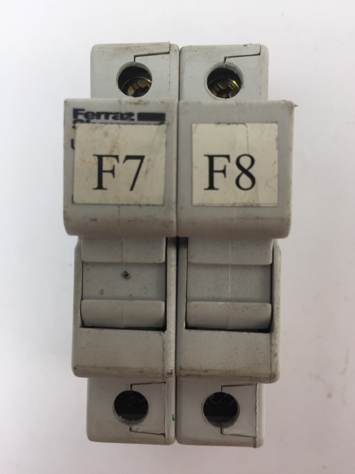 FERRAZ SHAWMUT USCC2 FUSE HOLDER 600V 30A WITH ATDR8 FUSES 8A 600VAC