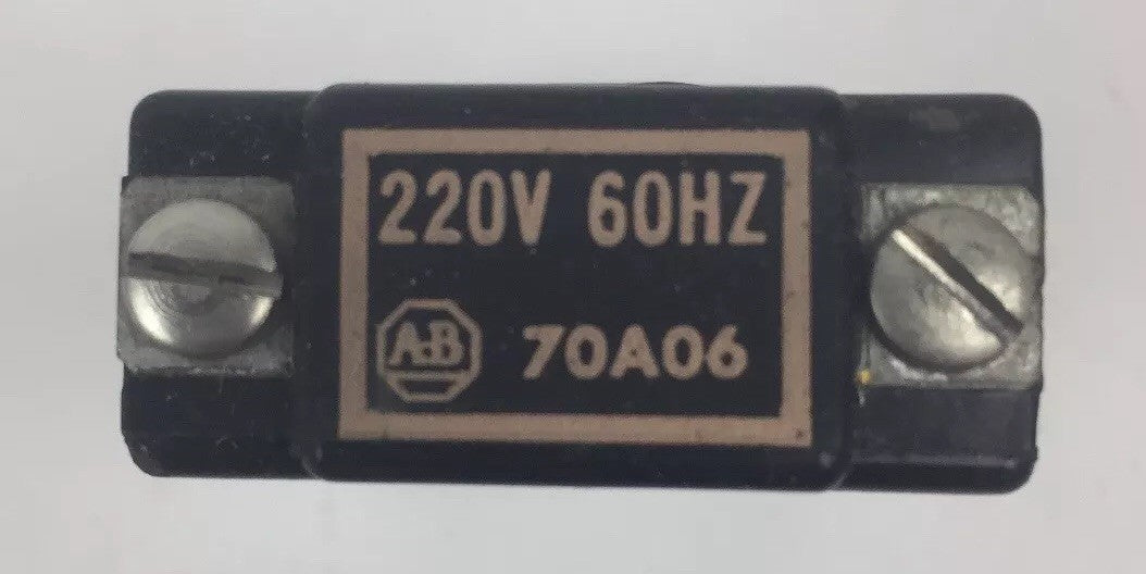 ALLEN BRADLEY 70A06 COIL SIZE 0 2-3-4 POLES ONLY 220V 60CY