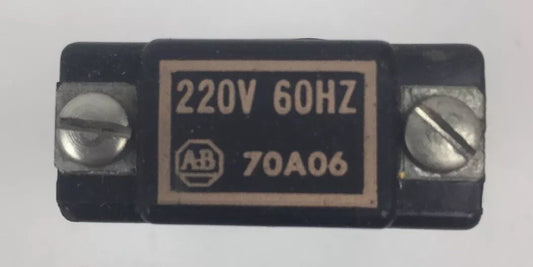 ALLEN BRADLEY 70A06 COIL SIZE 0 2-3-4 POLES ONLY 220V 60CY