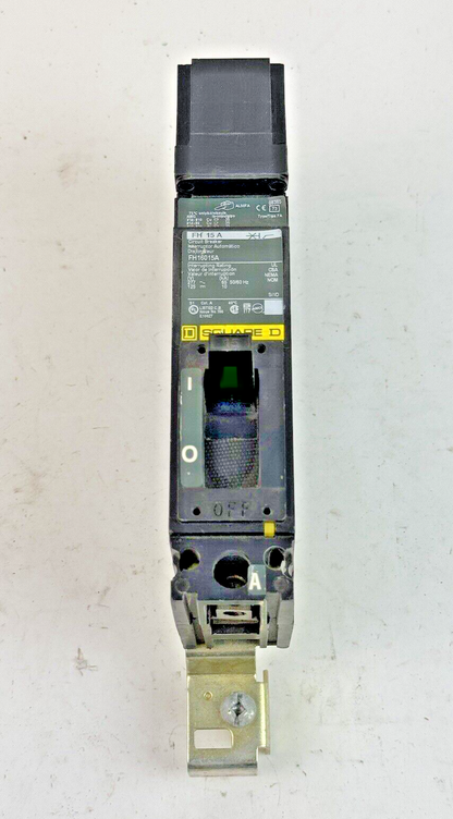 SQUARE D - FH16015A - I-LINE MOLDED CASE CIRCUIT BREAKER - 1 POLE/ 15 A/ 277VAC