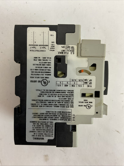 ALLEN BRADLEY 140M-C2E-B63 SER C MOTOR CIRCUIT BREAKER 4.0-6.3A 140M-C-AFA11