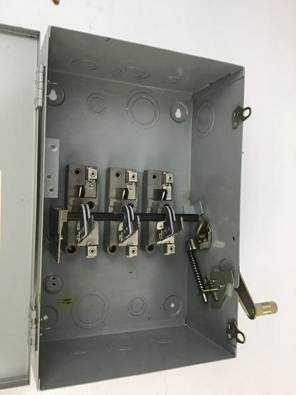 FEDERAL PACIFIC/CHALLENGER GEN DUTY SAFETY SWITCH G7132 100AMP 240VAC/250VDC