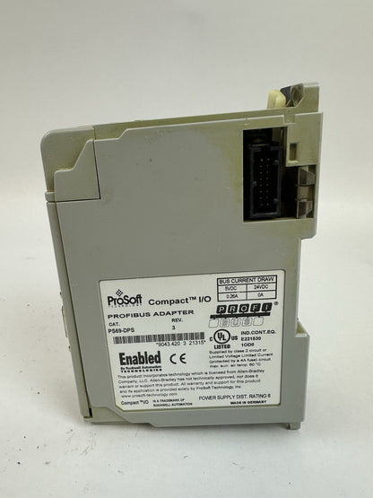 ProSoft PS69-DPS Profibus Adapter 5VDC 24VDC 0.26A