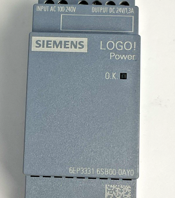 SIEMENS 6EP3331-6SB00-0AY0 POWER SUPPLY 24VDC 1.3A 240VAC