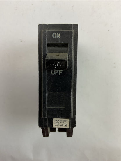 GE THHQB1140 CIRCUIT BREAKER 1POLE 40AMP 120/240VAC