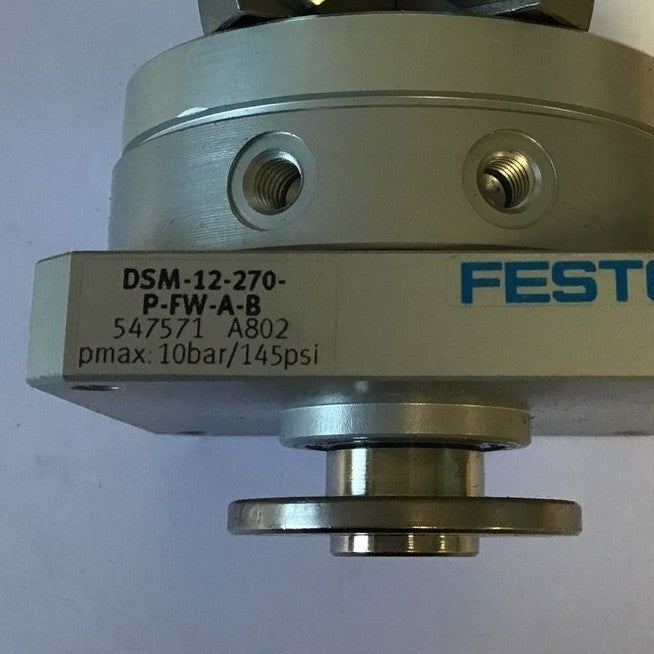 FESTO DSM-12-270-P-FW-A-B ROTARY ACTUATOR 10BAR 145PSI
