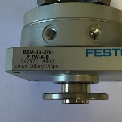 FESTO DSM-12-270-P-FW-A-B ROTARY ACTUATOR 10BAR 145PSI