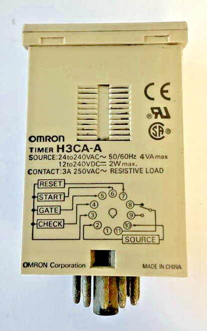 OMRON H3CA-A TIMER RELAY 250VAC 50/60HZ