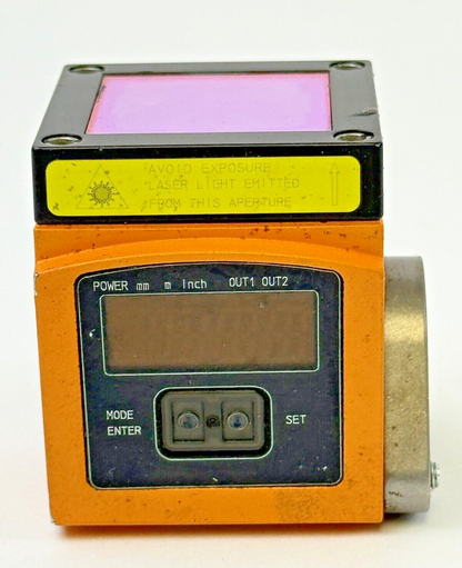 IFM - 01D100 - 01DLF3KG - LASER DISTANCE SENSOR - RANGE: 0.2-10 M, 30VDC, 4 PIN