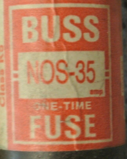 LOT of 2 / 35A RENEWABLE FUSES / BUSS & SHAWMUT / 600V / NEW SURPLUS
