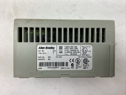 ALLEN BRADLEY 1794-OW8 SER A REV B01 RELAY OUTPUT MODULE