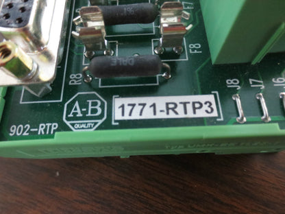 ALLEN-BRADLEY 1771-RTP3 REMOTE TERMINATION TERMINAL 8-POINT NO FUSES PLC-5