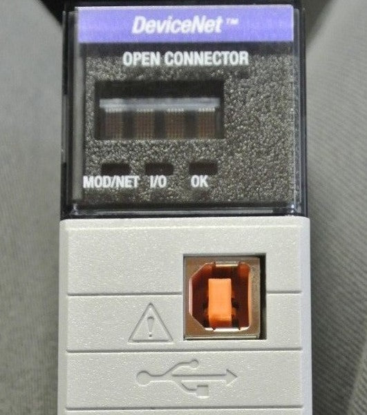 ALLEN-BRADLEY 1756-DNB DEVICENET BRIDGE SCANNER MODULE SER.E 25VDC