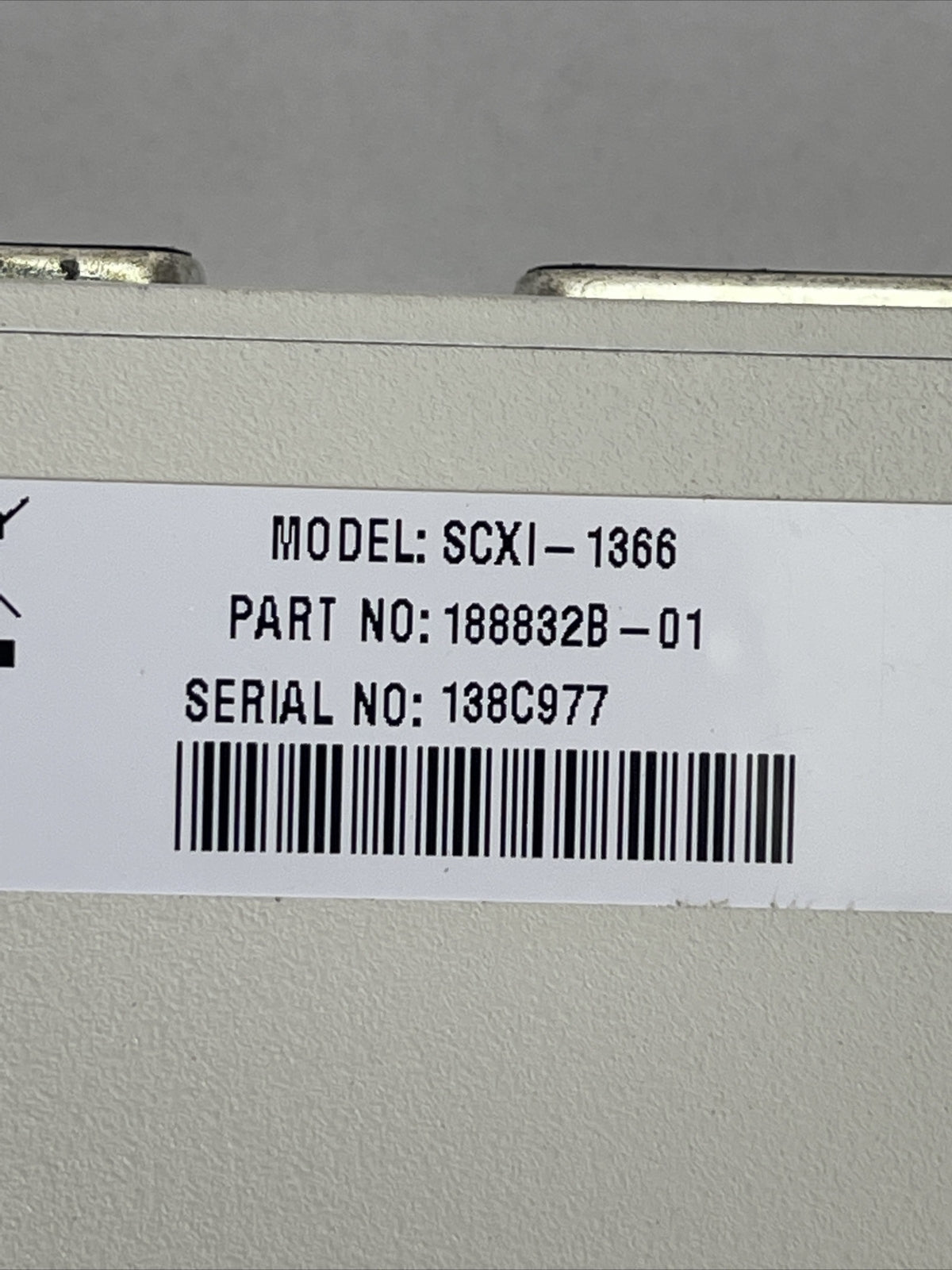NATIONAL INSTRUMENTS SCXI-1366 TERMINAL BLOCK 150V