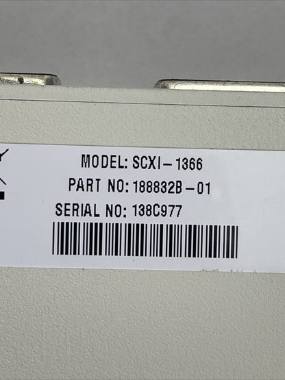 NATIONAL INSTRUMENTS SCXI-1366 TERMINAL BLOCK 150V
