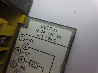 FANUC A03B-0819-C152 / AOD08 OUTPUT MODULE 12/24VDC, 2A, POSITIVE LOGIC w/ DOOR