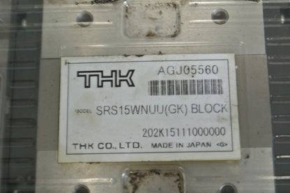 THK SRS15WNUU / SRS15WNUU(GK) / LINEAR BEARING GUIDE BLOCK / NEW SURPLUS