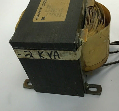 DAYKIN TL 105 TRANSFORMER DKN 180 480V PH1 60HZ 2000VA