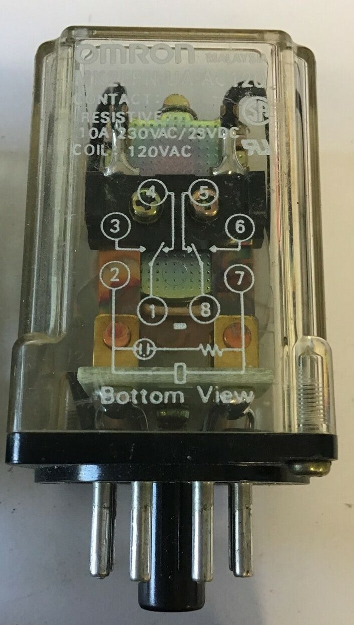 OMRON MK2EPN-UA-AC120 RELAY 10A 230VAC/28VDC ***LOTOF4***