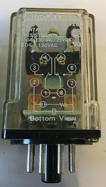 OMRON MK2EPN-UA-AC120 RELAY 10A 230VAC/28VDC ***LOTOF4***