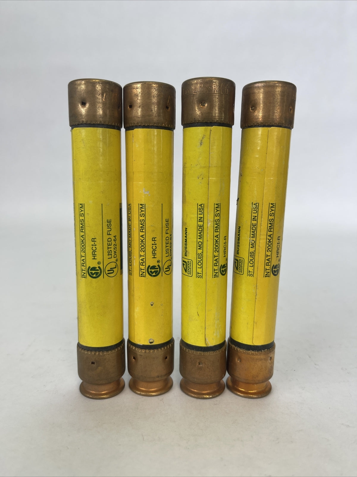 COOPER BUSSMANN LPS-RK-6 LOW-PEAK DUAL ELEMENT FUSE 600VAC (LOT OF 4)