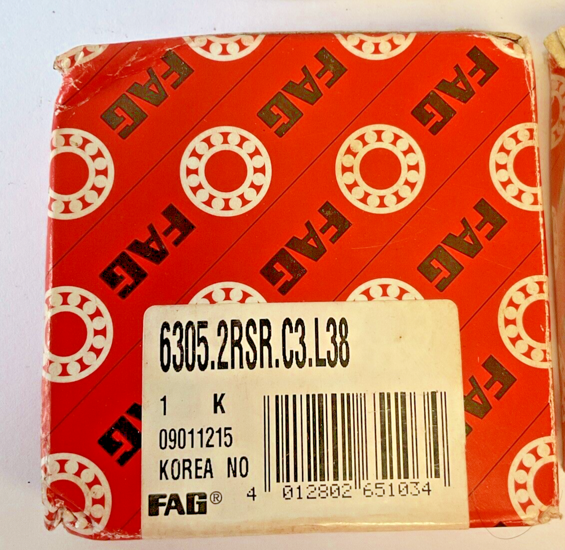 FAG 6305.C3 BALL BEARING 6305.2RSR.C3.L38 ***LOTOF2***