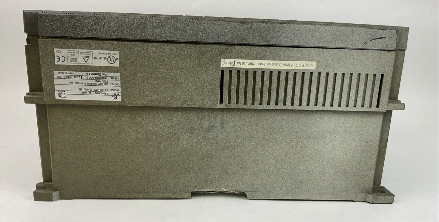 FUJI FRN020G11S-4UX FRENIC 5000G11 OUTPUT 3PH 20HP 380-460V30A SOURCE 380-480V