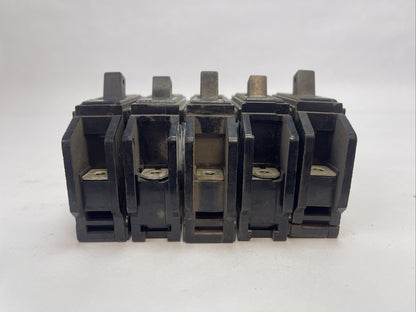 CUTLER HAMMER / WESTINGHOUSE QCL1015 CIRCUIT BREAKER 15A 1P 120/240VAC(LOT OF 5)