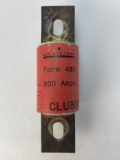 GEC ALSTHOM CLU800 CLASS L FUSE 800AMP FORM 480 600VAC CURRENT LIMITING