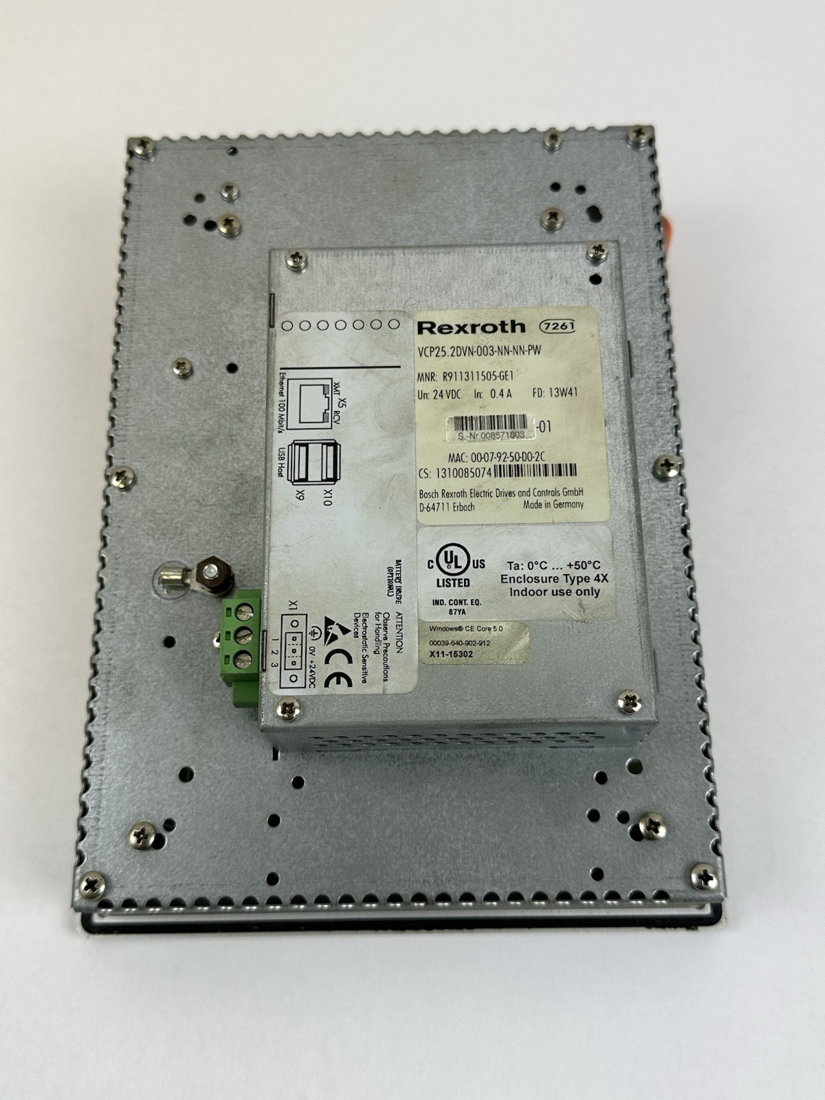 Rexroth IndraControl 5.7 Inch Display Touchscreen VCP25.2DVN-003-NN-NN-PW/24VDC