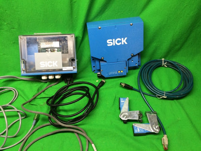SICK OPTIC CLV650-0120 BARCODE SCANNER & CDM420-0102 POWER SUPPLY W/ WL18-3P430