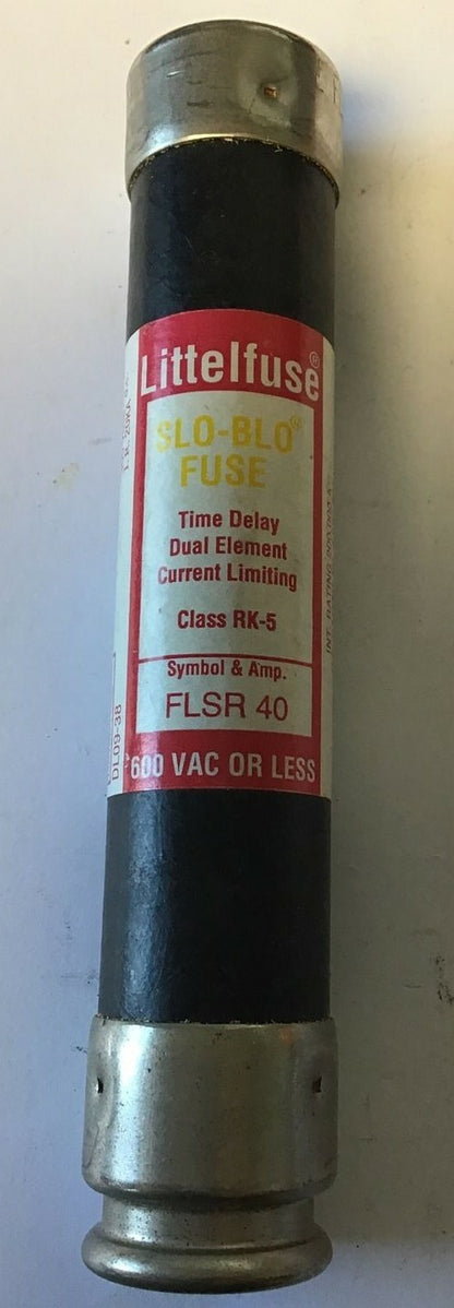 LITTELFUSE FLSR 40 TIME DELAY FUSE CLASS RK-5 600VAC***LOTOF3***