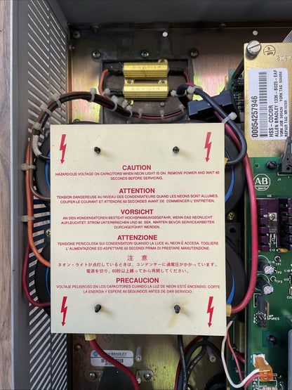 ALLEN BRADLEY 1336-B025-EAF CONSTANT TORQUE 3PH AC DRIVE OUTPUT 460VAC 33.0KVA