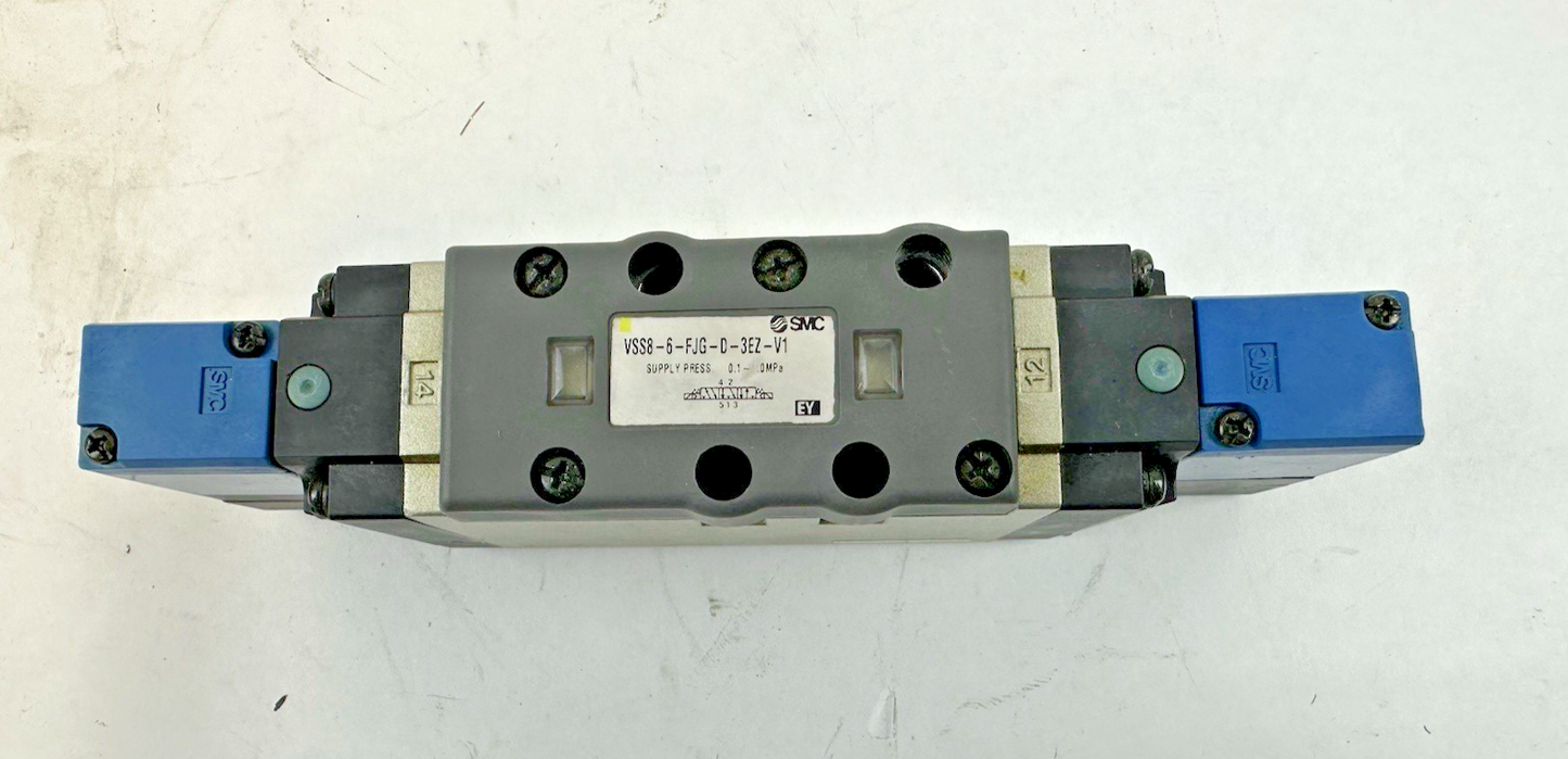 SMC VSS8-6-FJG-D-3EZ-V1 PNEUMATIC SOLENOID VALVE 24VDC 142 PSIG