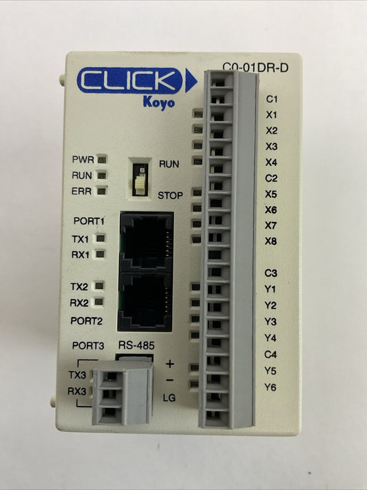 AUTOMATIONDIRECT C0-01DR-D I/O MODULE INPUT 24VDC OUTPUT 250VAC 30VDC CLICK KOYO