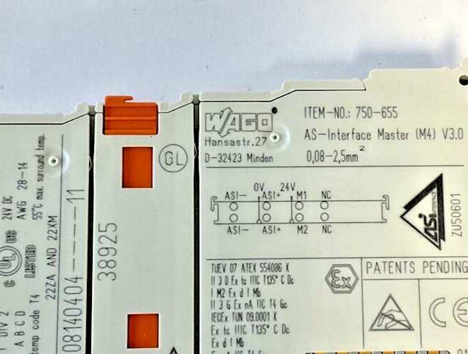WAGO 750-655 OUTPUT MODULE 8 CHANNEL  24VDC