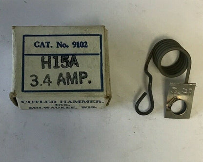 CUTLER HAMMER 9102 H15A 3.4AMP HEATER****LOTOF6****