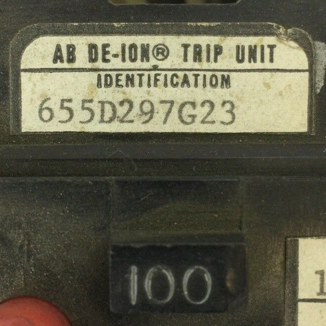 WESTINGHOUSE 655D297G23 TRIP UNIT 100AMP 3POLE